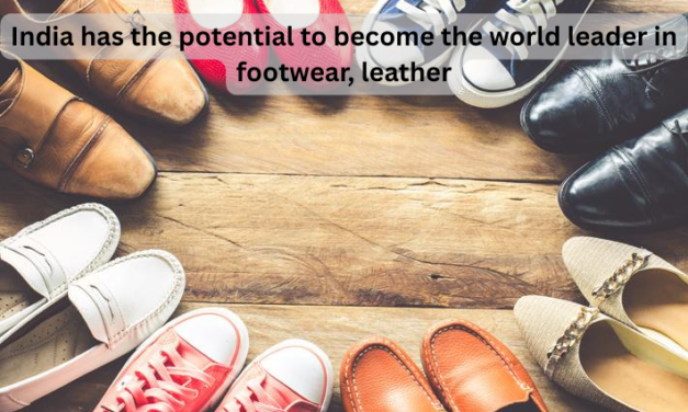  India has the potential to become the world leader in footwear, leather.