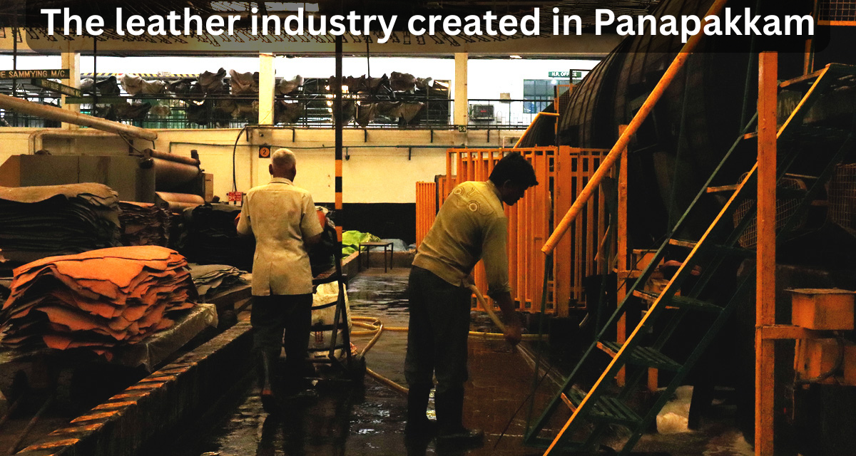 How many jobs has the leather industry created in Panapakkam?