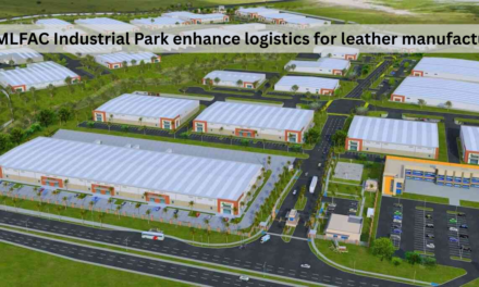 How does the MLFAC Industrial Park enhance logistics for leather manufacturers?