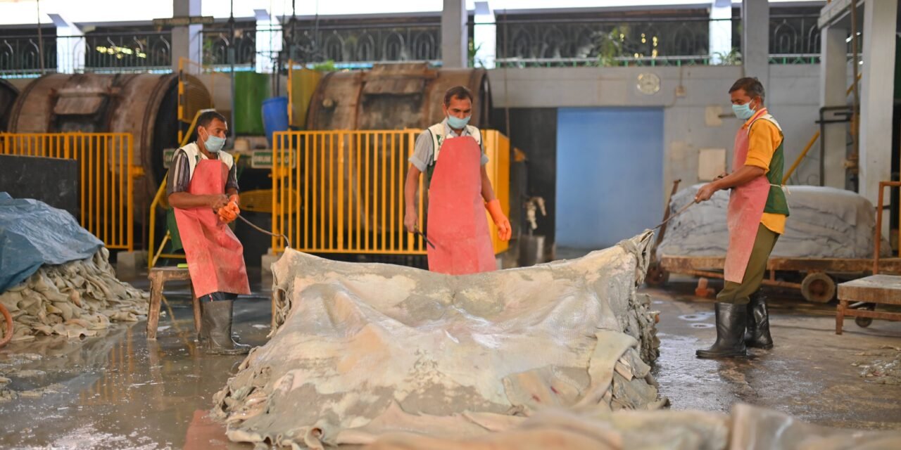 How does the leather industry in Panapakkam compare to other regions in Tamil Nadu?