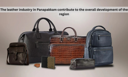 How does the leather industry in Panapakkam contribute to the overall development of the region?