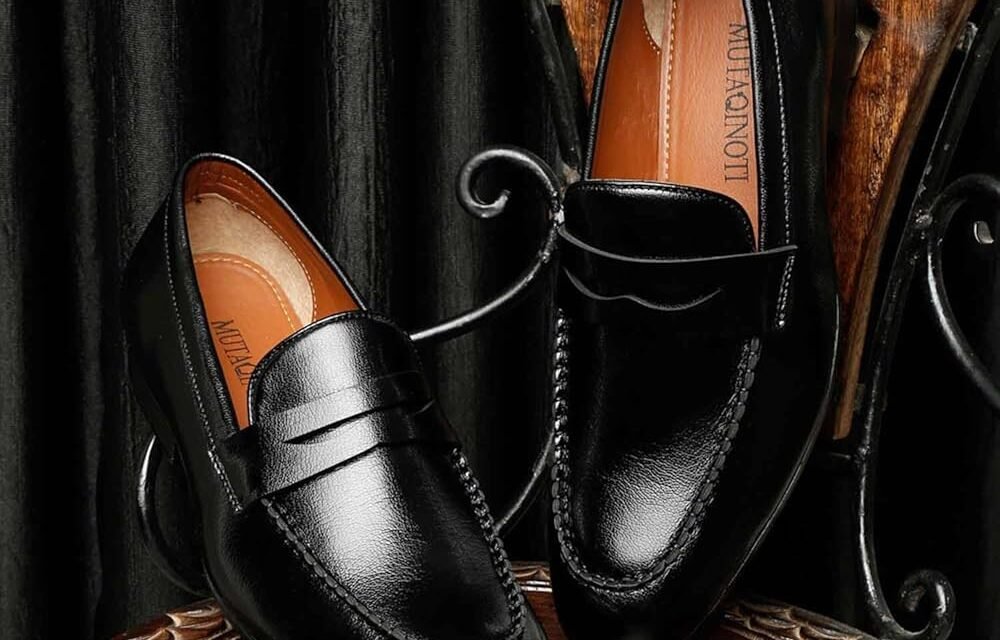How are luxury leather shoes handcrafted?