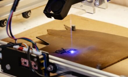 How does laser cutting improve precision in leather footwear production?