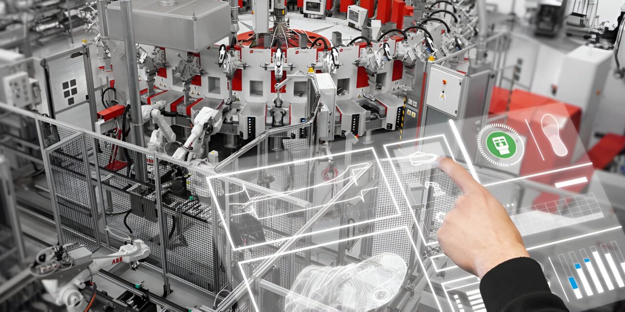 What are the latest automation technologies in footwear factories?