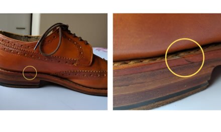 What are the signs of high-quality leather in footwear?