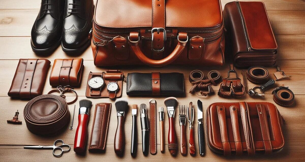 What are the best practices for maintaining leather accessories?