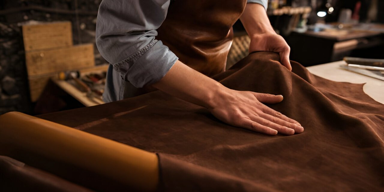 How is leather tanning done for accessory-grade leather?