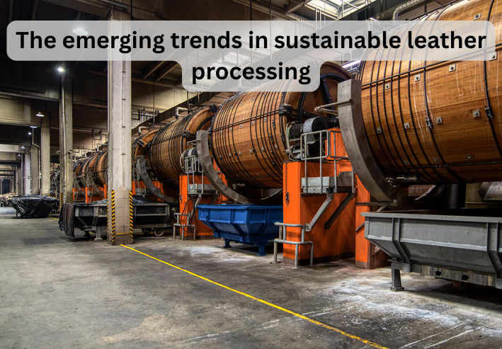 What are the emerging trends in sustainable leather processing?