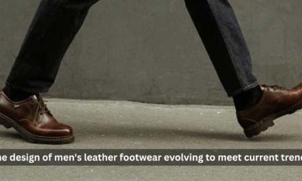 How is the design of men’s leather footwear evolving to meet current trends?