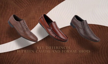 How are formal and casual leather shoes distinguished in men’s footwear?