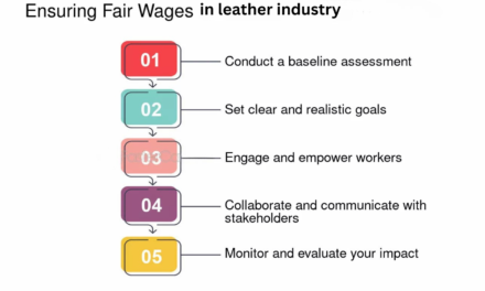 What measures are in place to ensure fair wages in Panapakkam’s leather industry?