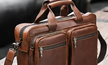 What are the challenges in producing eco-friendly leather laptop bags and briefcases?