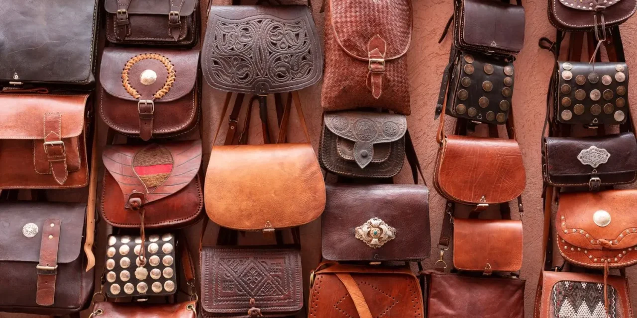 What role does branding play in the market for leather portfolios and bags?