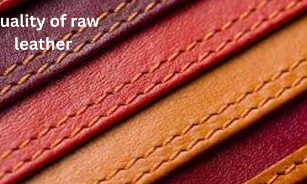 How is the quality of raw leather determined before processing?