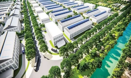 What is the total area covered by the MLFAC Industrial Park?