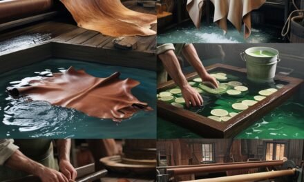 What is the role of tanning in transforming raw leather into processed leather?