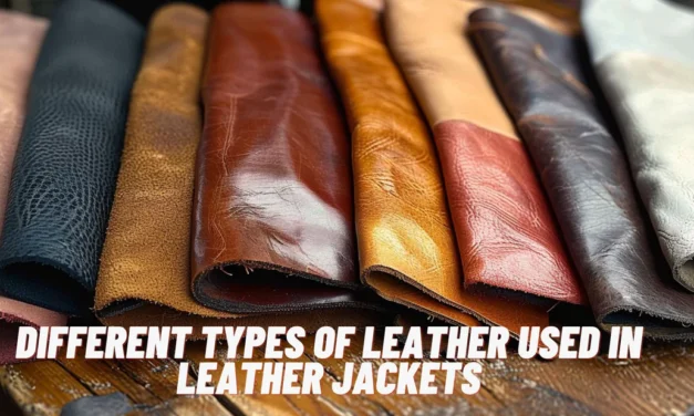 What are the different types of leather used for jackets and garments?