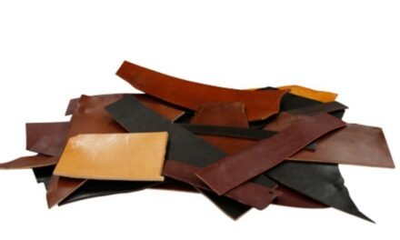 How are leather scraps used to create smaller animal accessories?